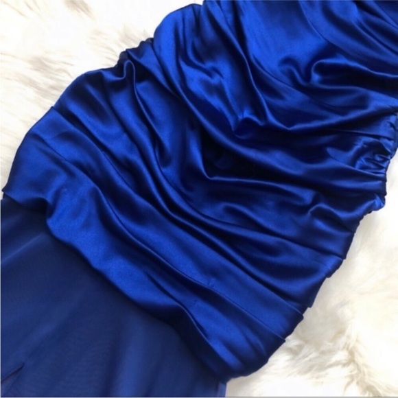 Adrianna Papell One Shoulder Prom Dress - Picture 3 of 8